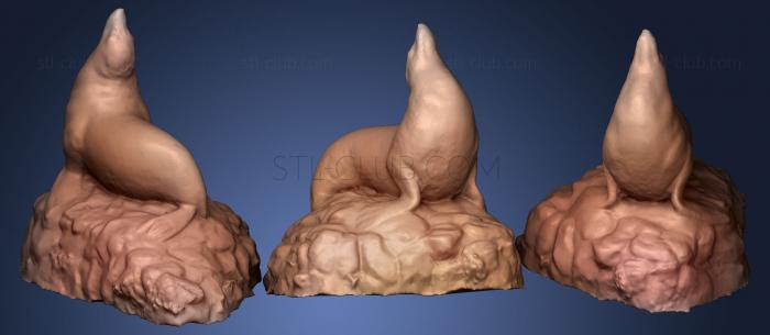 3D model Sea Lion Statue (STL)